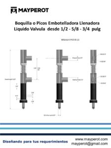 VALVULA PICOS LLENADO DE BOTELLAS