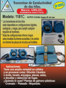 trasmisor conductividad Rosemount